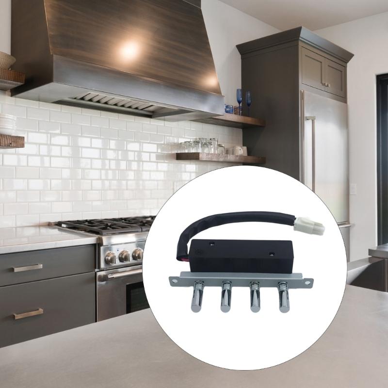 Кнопочный переключатель для кухонной вытяжки, управление кухонным вентилятором, переключатель с длинным шнуром, переключатель управления вытяжкой, сменный переключатель для кухни