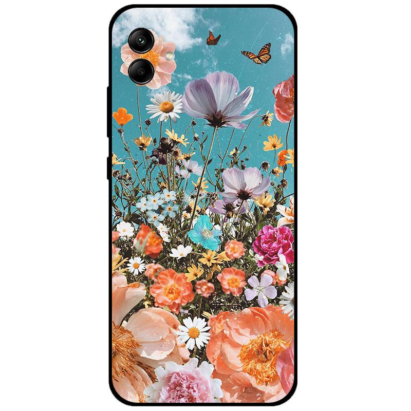 Чехол для Samsung Galaxy A04s Милый Кот Мультяшная Обложка Мягкий Тонкий Чехол для Телефона Для Samsung A04 s A 04 e Galaxy A04 A04e Задняя Крышка Сумки