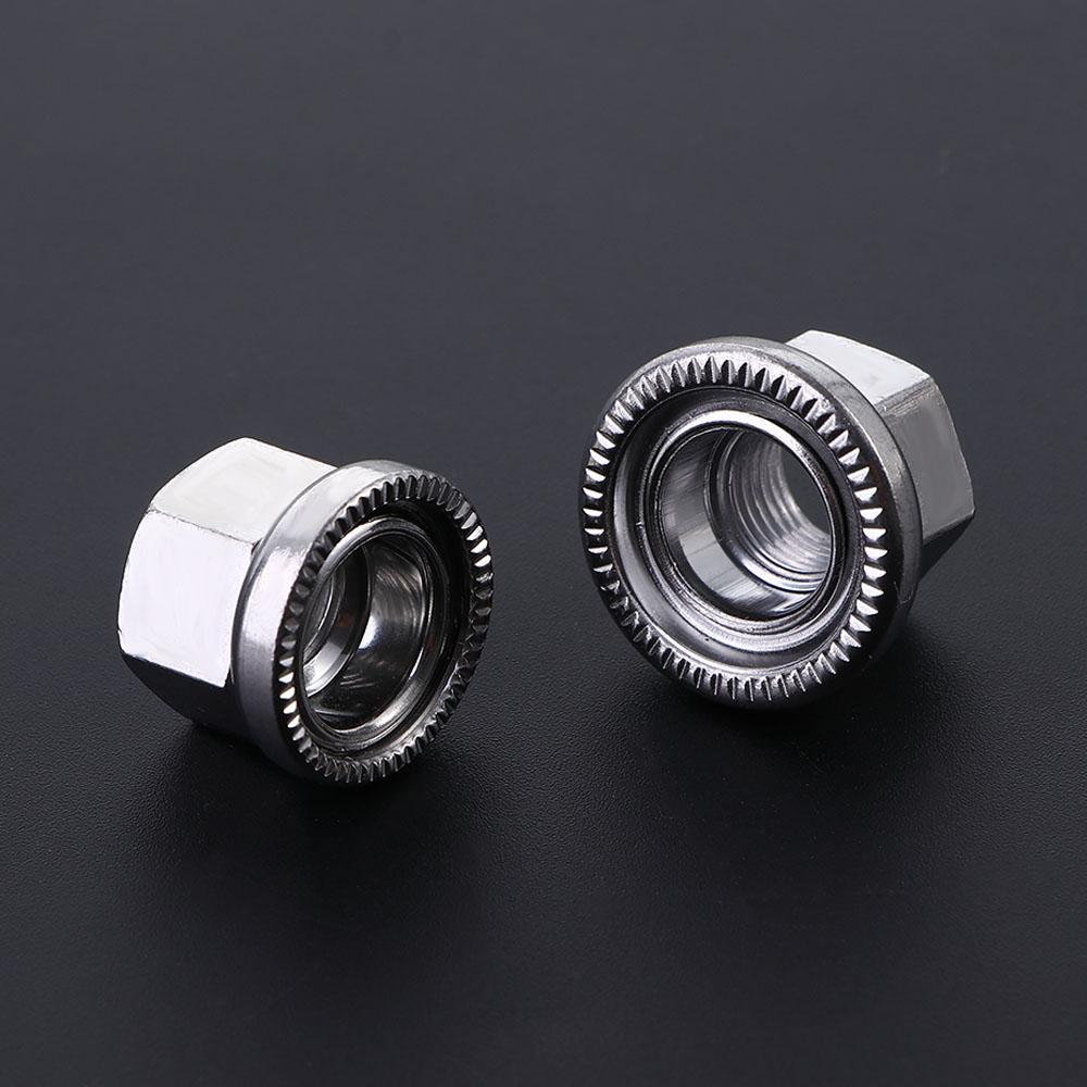 MTB Fixed Gear Anti-skid Texture Drum Hub Fastening M9 M10 Cycling Drum Screws Bicycle Hub Nuts