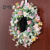 Цветы Весенний венок Гирлянда на входную дверь Искусственные цветы Дверной венок для дома Весенняя вечеринка Фермерский дом Свадебное украшение