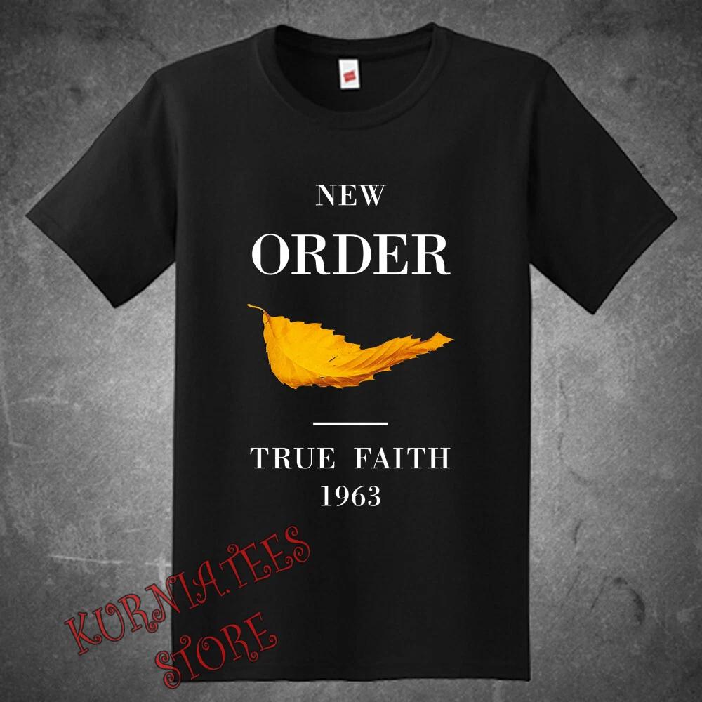 New Order True Faith 1963 Men's Black Size S to 5XL