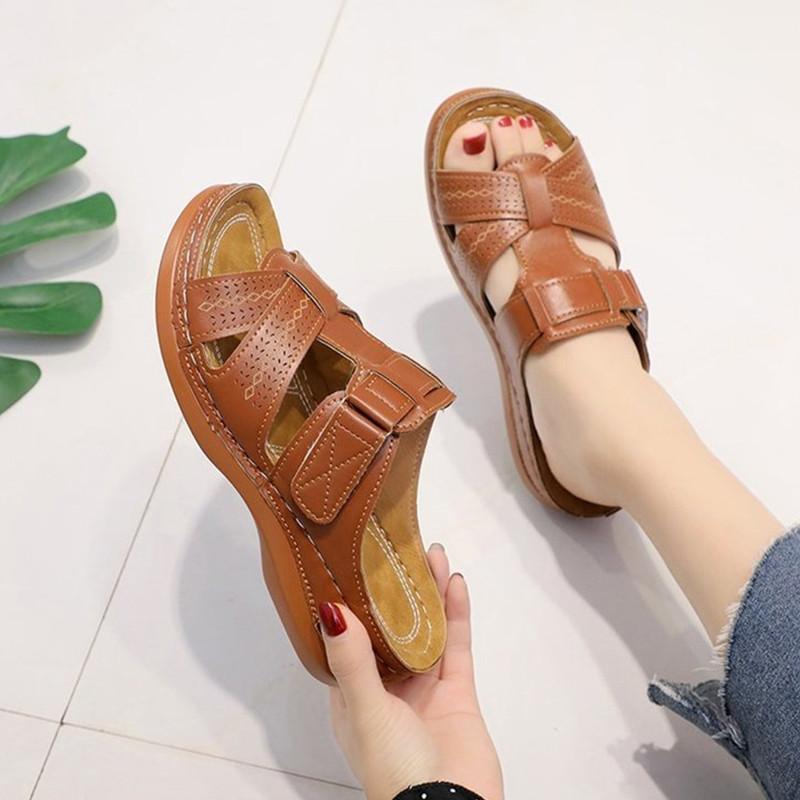 Summer Footwear Women's Shoes Plus Size Comfortable Sandals Retro Platform Slippers Women's Sandals
