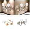 Elegant Dollhouses Lighting Elegant 1 12 Scale Crystal and Metal Actylic Wall Lamps Portable for Craft Enthusiasts