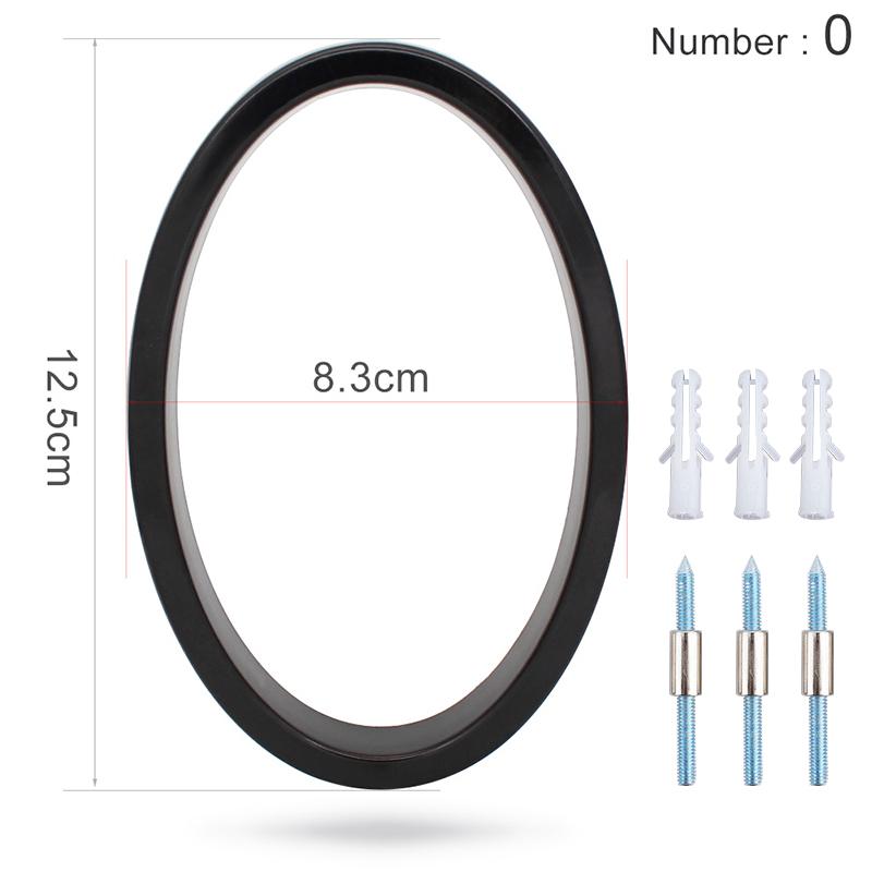 125 мм плавающий номер дома, современные буквы алфавита двери, дома на открытом воздухе 5 дюймов. Черные 3D цифры адрес дверные номерные таблички для стены