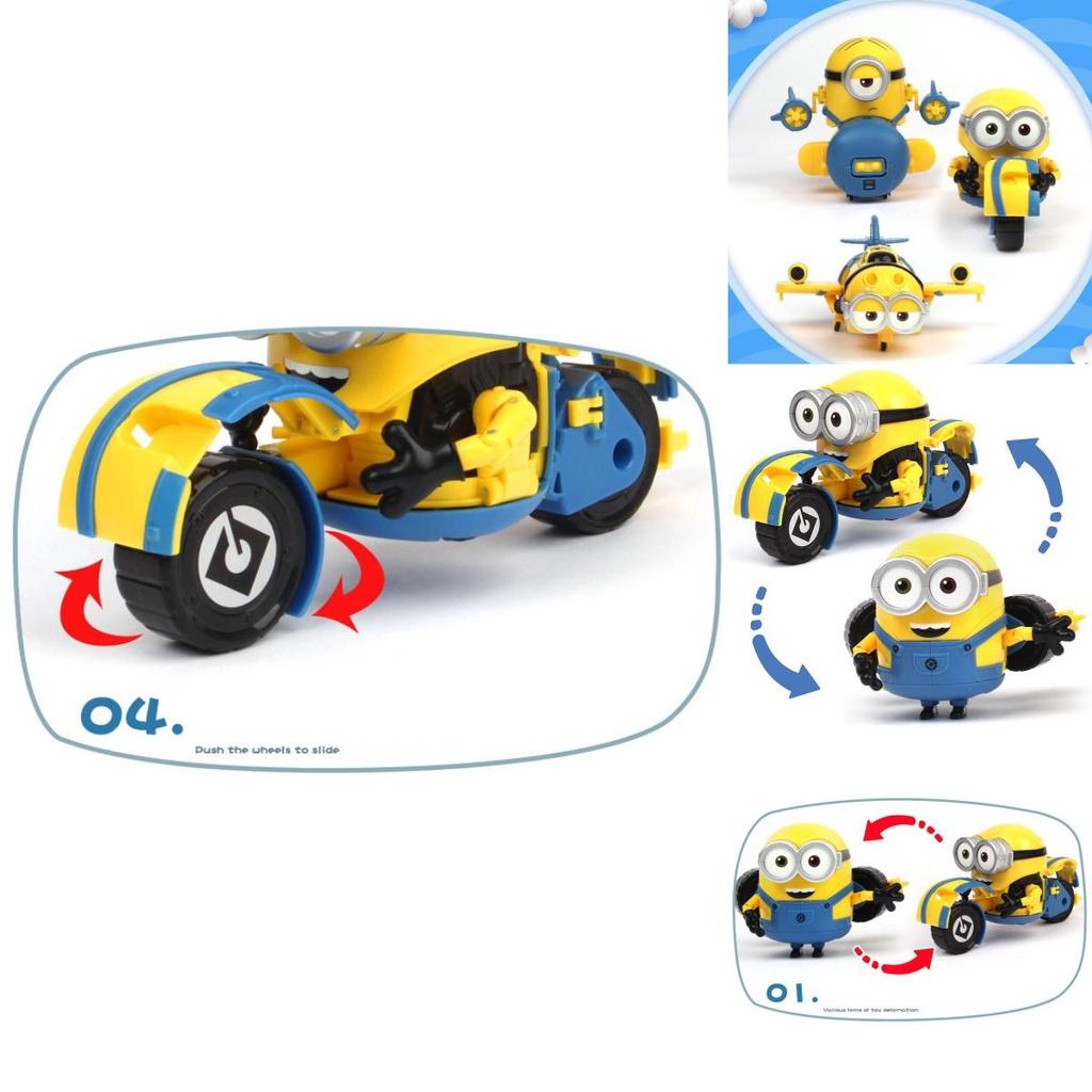 Гадкий Я Миньоны Кевин Стюарт Боб Фигурка Деформация Модель Игрушечная Машинка Соберите Всю Линию Для Максимального Экшена!