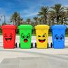 Children's Interest Environmental Protection Theme Self-adhesive Decorative Stickers for Cartoon Trash Can Storage Box