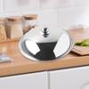 Cooking Pot Lid Frying Replacement Cover Professional Anti Scald Stainless Steel Wok