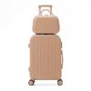 24-Inch Durable Leather Suitcase with Universal Wheels for Men & Women