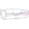 VidaXL Day Bed Dark Grey 80x200 Cm Fabric 354201