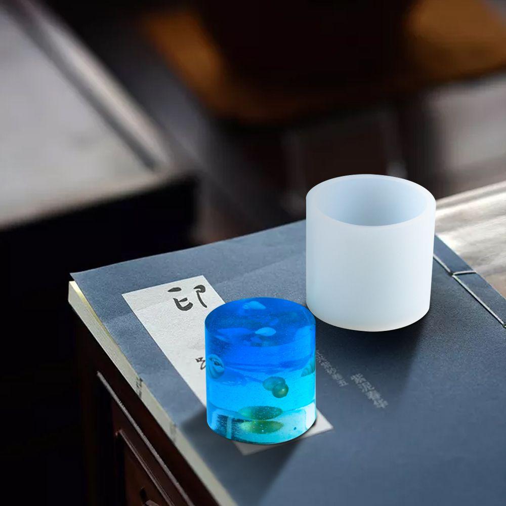 Succulents Jewelry Making Molds Handmade Crystal Glue Cylinder Silicone Casting Mould Resin Mold