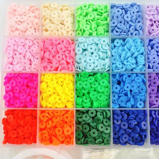 1 компл. DIY бусины из полимерной глины, бусины для рукоделия, красивые 24 цвета, комплект для изготовления браслетов, ювелирные аксессуары