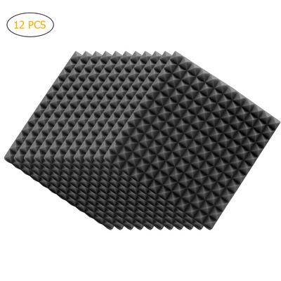 12 шт. Акустические панели из акустического пенопласта Звукопоглощающие Пирамида Студийная обработка Настенные панели
