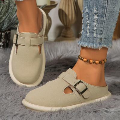 Модные женские тапочки Удобные Легкие Повседневные сандалии Весна Осень Неглубокие Модные тапочки Дизайнерские С круглым носком Слайды Женские