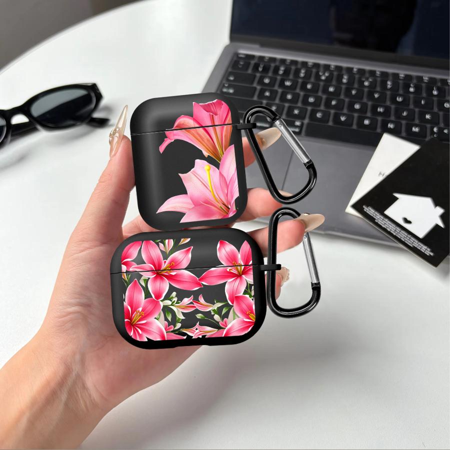 Чехол для Airpods 3 1 4 Pro2 2 Pro3 Pro Чехлы для наушников Чехол с принтом вишневого цвета Прозрачный Крутой