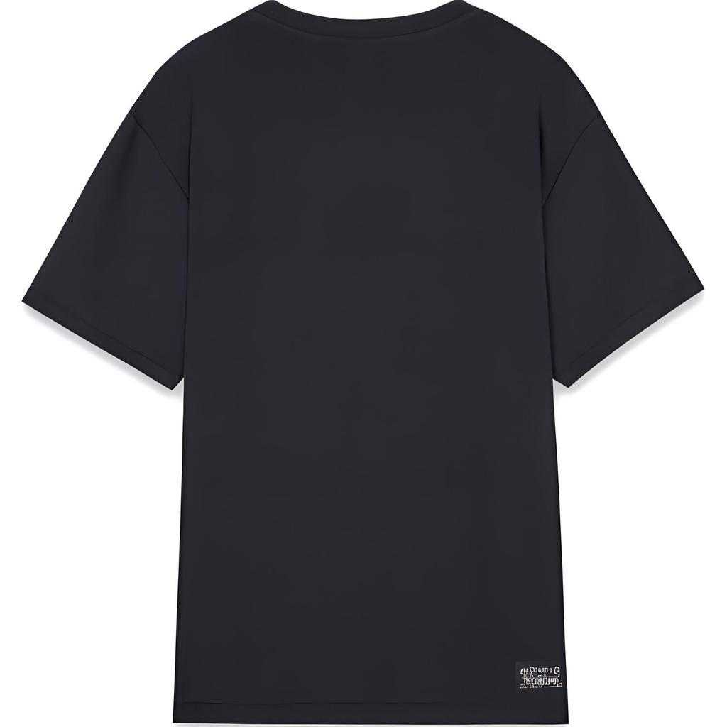 Мужская футболка Levis с цветными блоками и принтом букв, удобная, с коротким рукавом, черная 001AM-0000