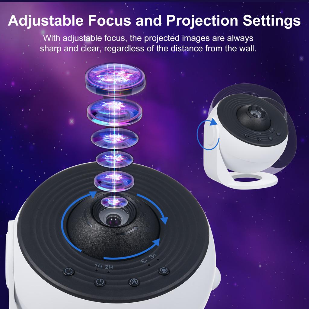 Проектор звезд галактики, проекционная лампа звездного неба, с 13 дисками с фильмами, ночник для спальни, туманность