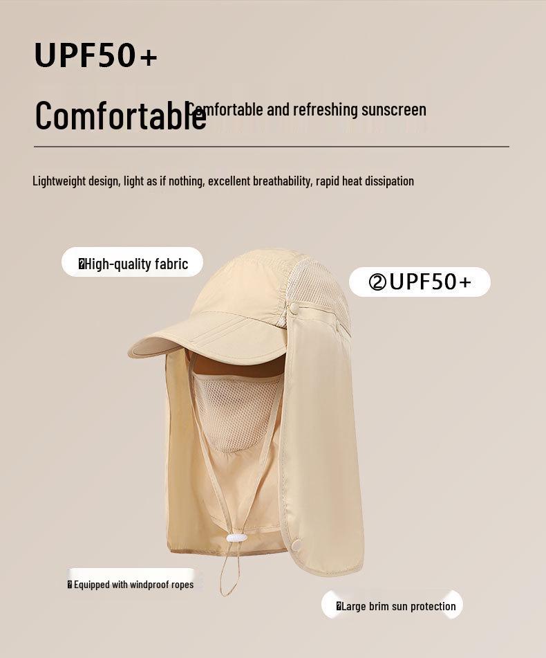Унисекс шляпа с защитой от УФ-лучей и съемным клапаном – быстросохнущая шляпа от солнца для альпинизма и рыбалки