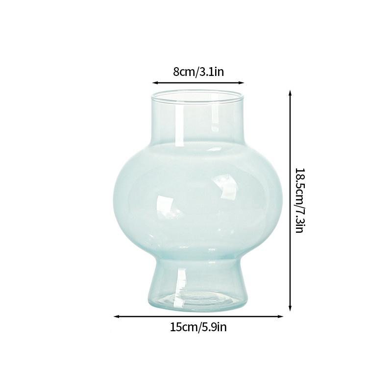 Современная розовая стеклянная ваза, гидропонные цветочные вазы, декоративная стеклянная ваза для цветов для домашнего офиса, декор стола, свадебные центральные украшения
