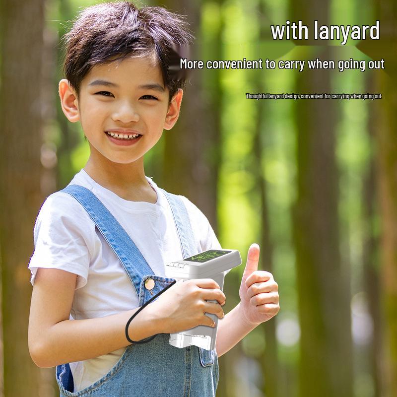 Портативный цифровой микроскоп HD с дисплеем для образовательного использования