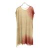 JURGEN LEHL Linen Blend No Sleeve Tunic M Beige X Red Series Women Used