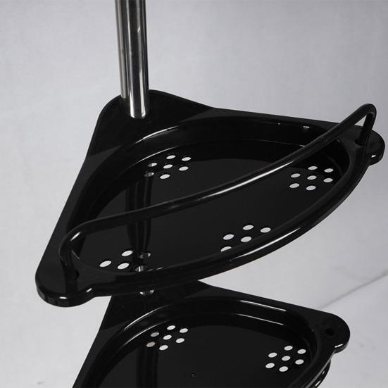 Угловая душевая кабина с антикоррозийным покрытием, простая установка, четырехъярусная регулируемая по высоте душевая кабина, стеллаж для хранения