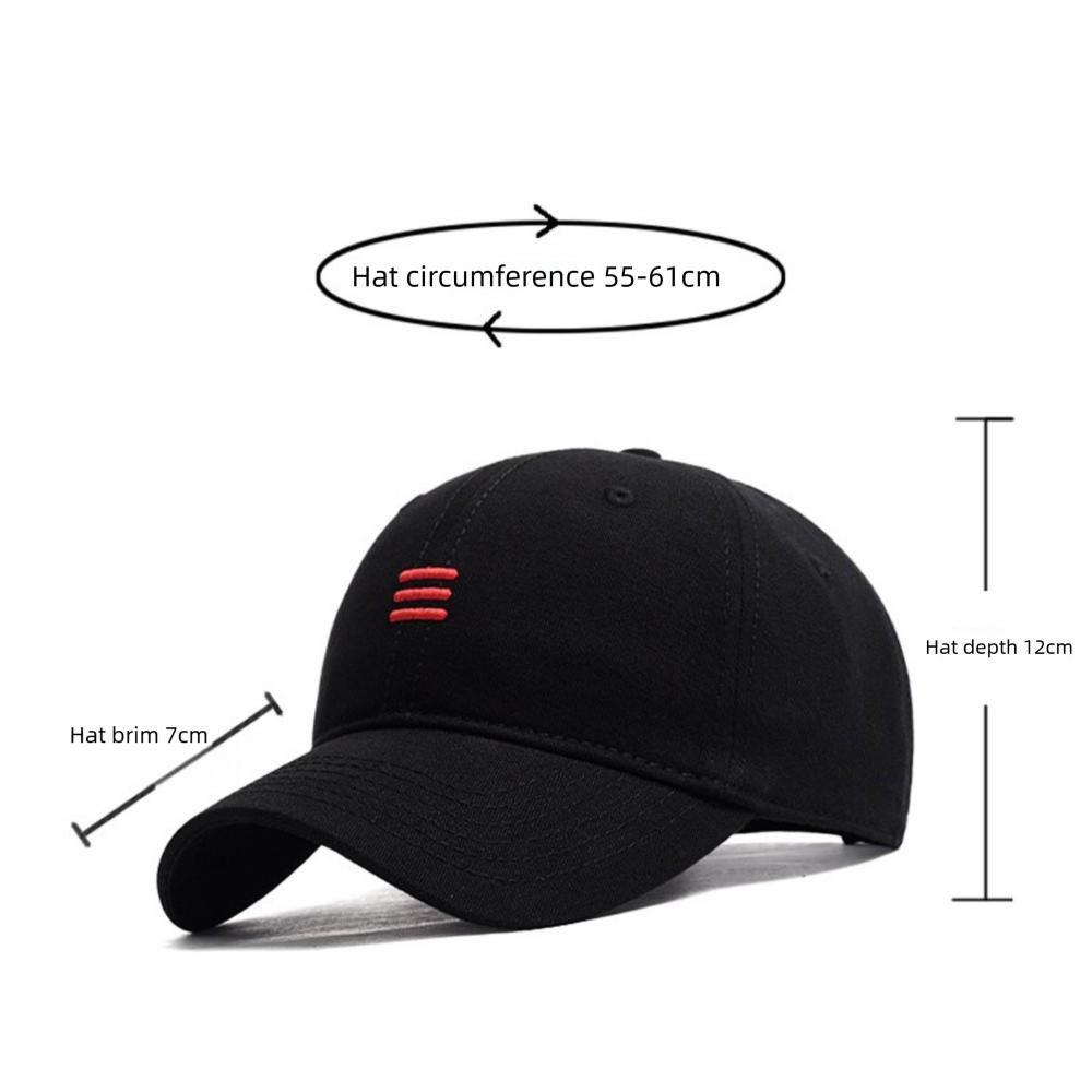 Lines Embroidery Baseball Caps Adjustable Duck Tongue Hat New Sunscreen Hat Women Men