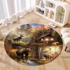 Wilderness Cabin Serenity Round Rug Home Soft Decorative Anti Slip Yoga Table And Chair Mat Carpet Outdoor Floor Mat Carpet S7