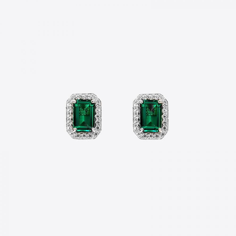 Miss Green Earrings Victoria Halo