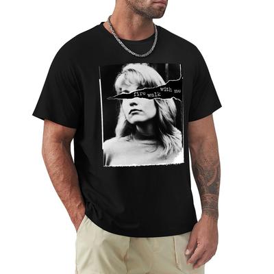 Fire Walk With Me Laura Palmer Tshirt Basic Solid Color Short Sleeve Cotton Top