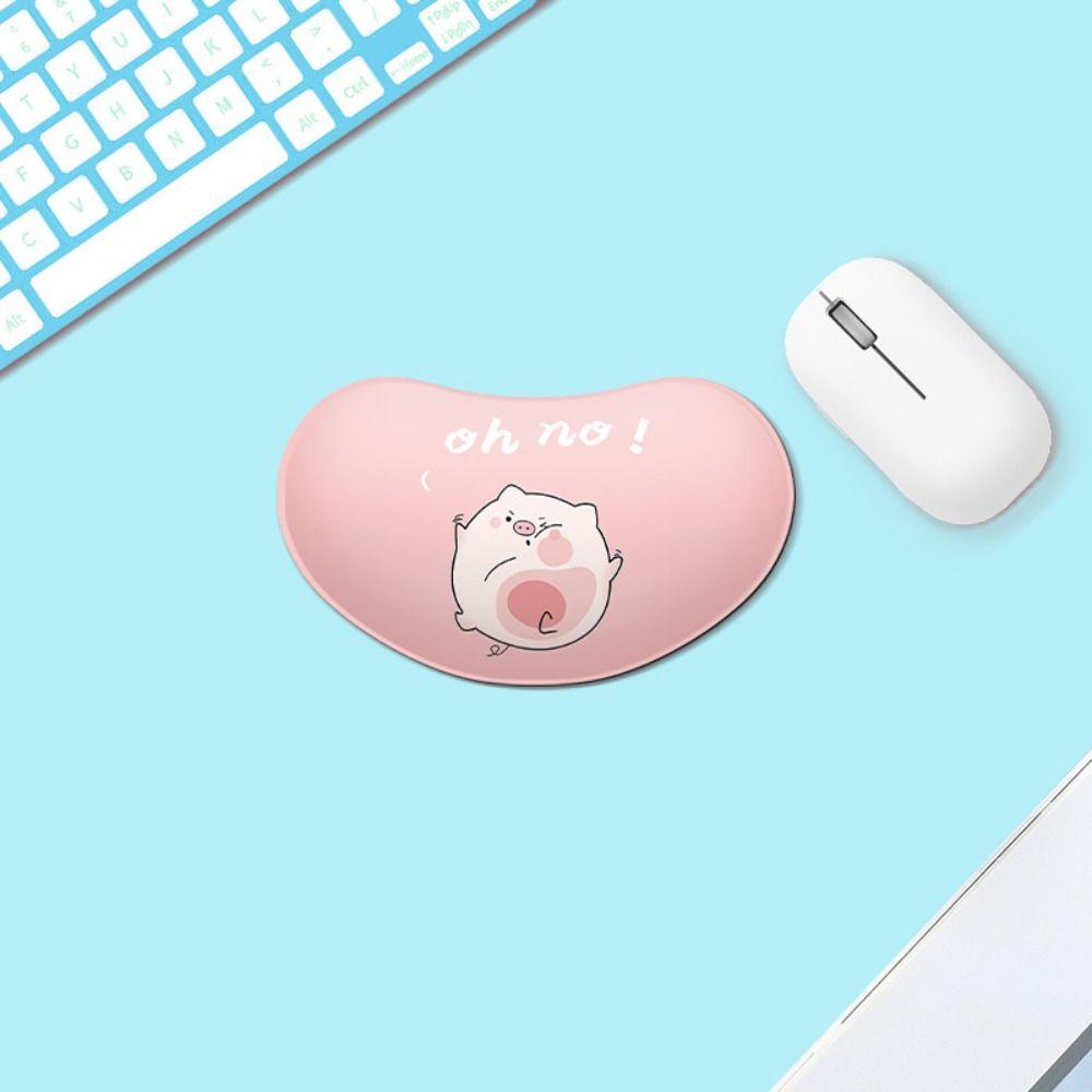Резиновый коврик для мыши с рисунком из мультфильма, подставка для запястья, противоскользящий, противоскользящий коврик для мыши, подставка для запястья, женский