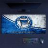Hertha logo Mouse Pad, Large Gaming Desk Mat, Non-slip XXL Mousepad for Laptop & Tablet, Mini PC Playmat with Stitched Edges