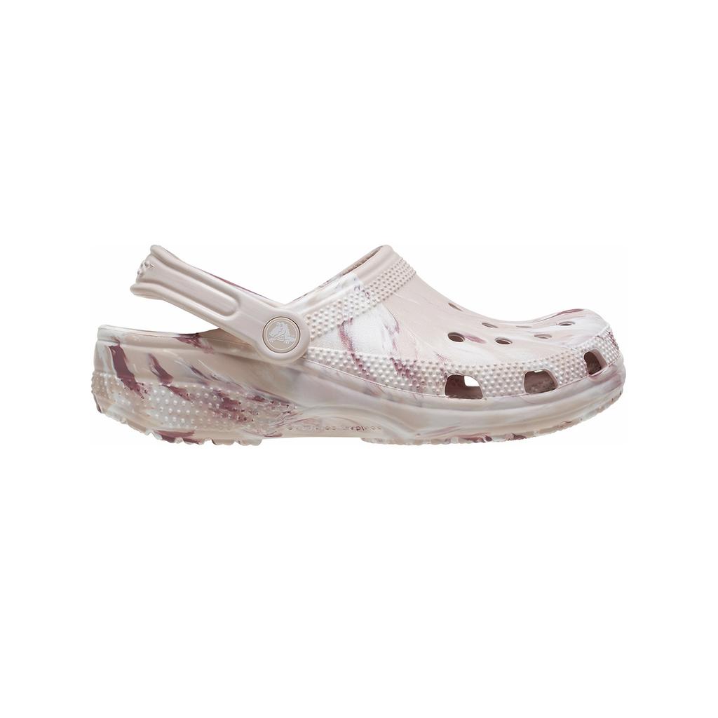 Crocs Классические клоги с мраморным узором 'Бело-розовые' 206867-6WS