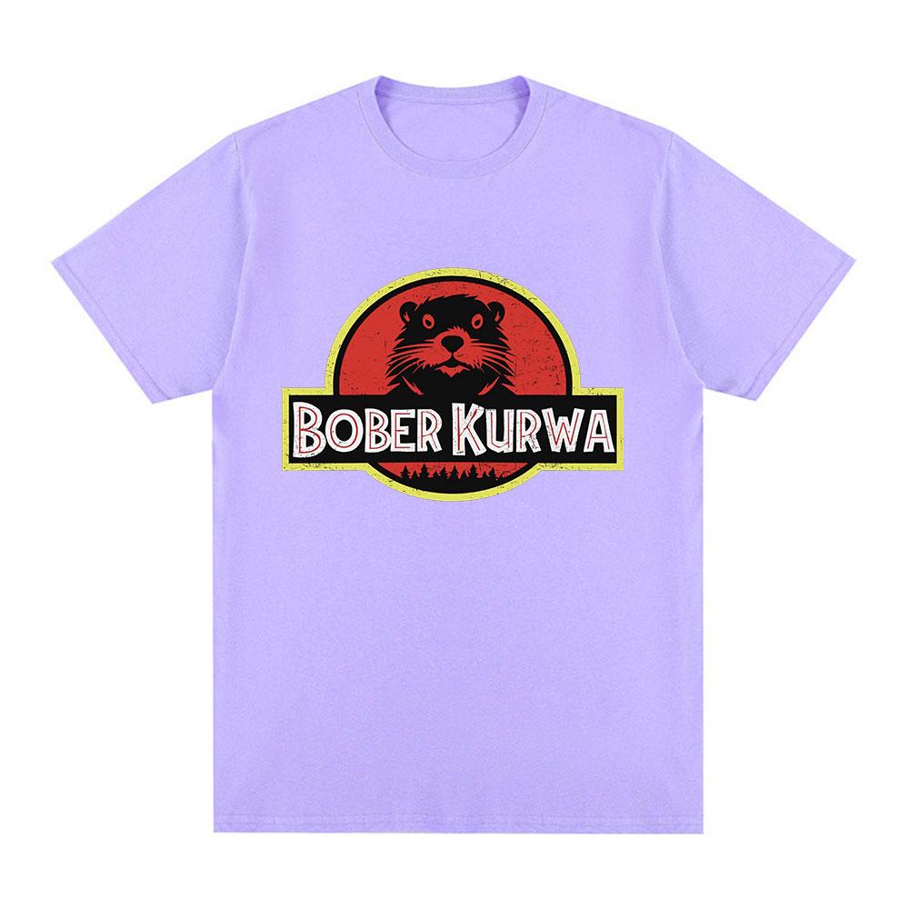 Bober Kurwa Bobr Funny Meme Graphic Tshirt Unisexs Women Fashion Hip Hop Short Sleeve Loose Tshirts Cotton Cozy T Shirts