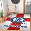 Chelsea Customized Name Area Rug Suitable for Playrooms Game Room Dormitory Dining Room Antislip Carpet Decorate Offices Perfect Gift for Women/Men