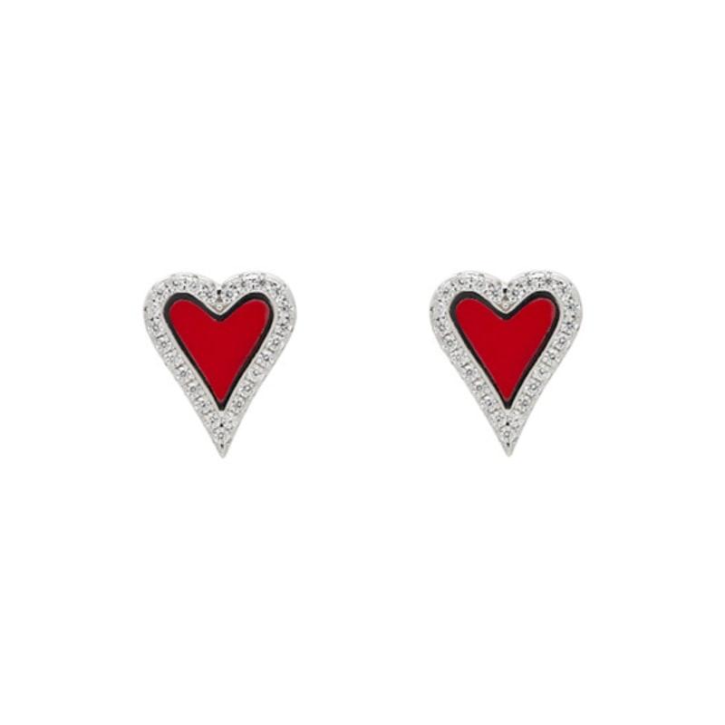 JYDDM 925 Adorable Heart Earrings
