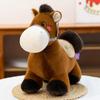 Cartoon Small Horse Cloth Plush Toy Grassland Scenic Area Souvenirs Year of The Horse Mascot Home Decoration