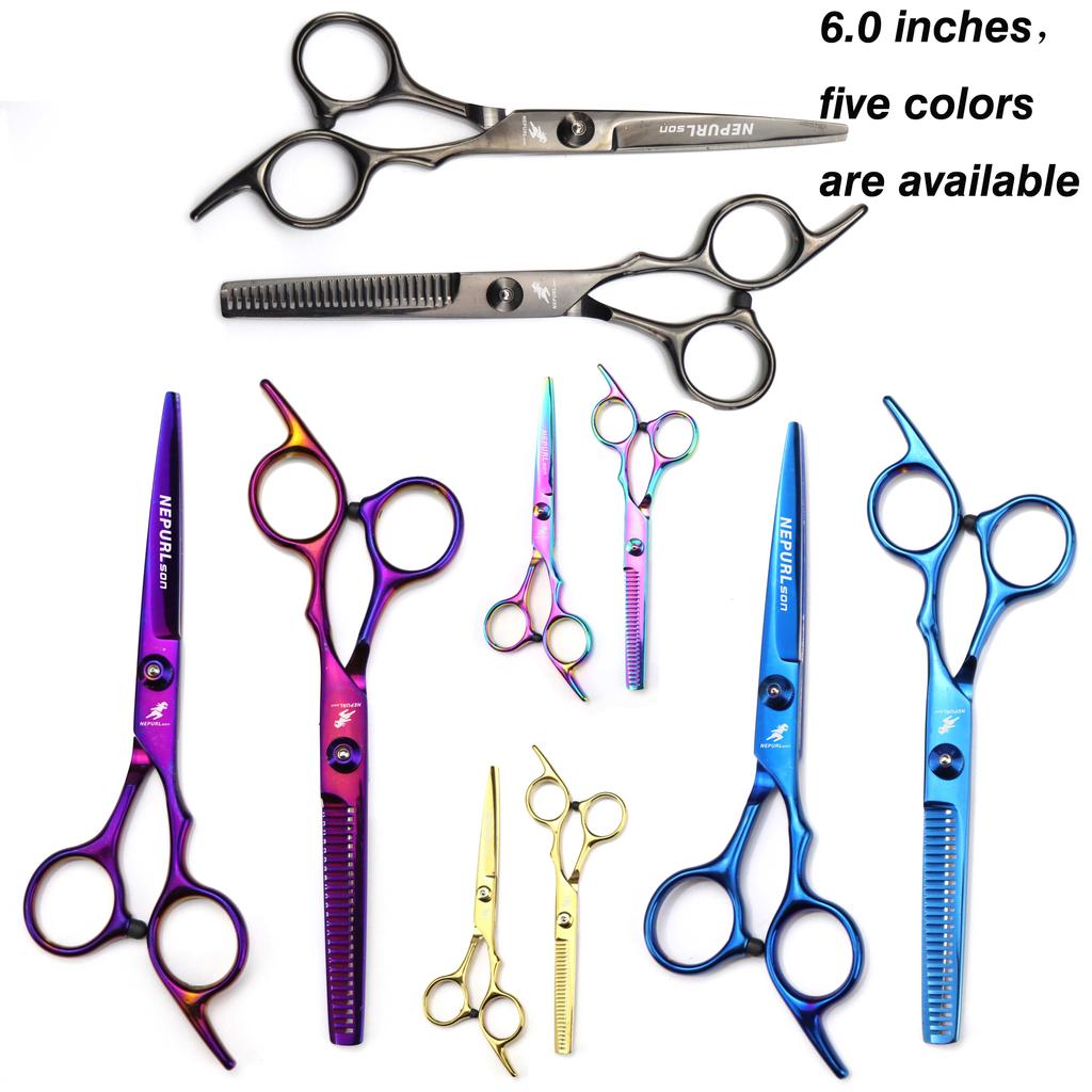 6 Inch Tooth Scissors Flat Scissors for Barbers and Hairdressers Special Fine Scissors for Thinning Haircuts and Hair