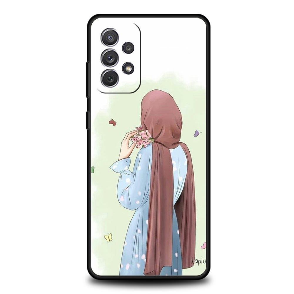 Чехол для телефона Samsung Galaxy A15 A13 A51 A71 A41 A31 A21S A03S A05 A35 A32 A55 A23 A25 A33 A53 A73 5G Мусульманская Арабская Девушка