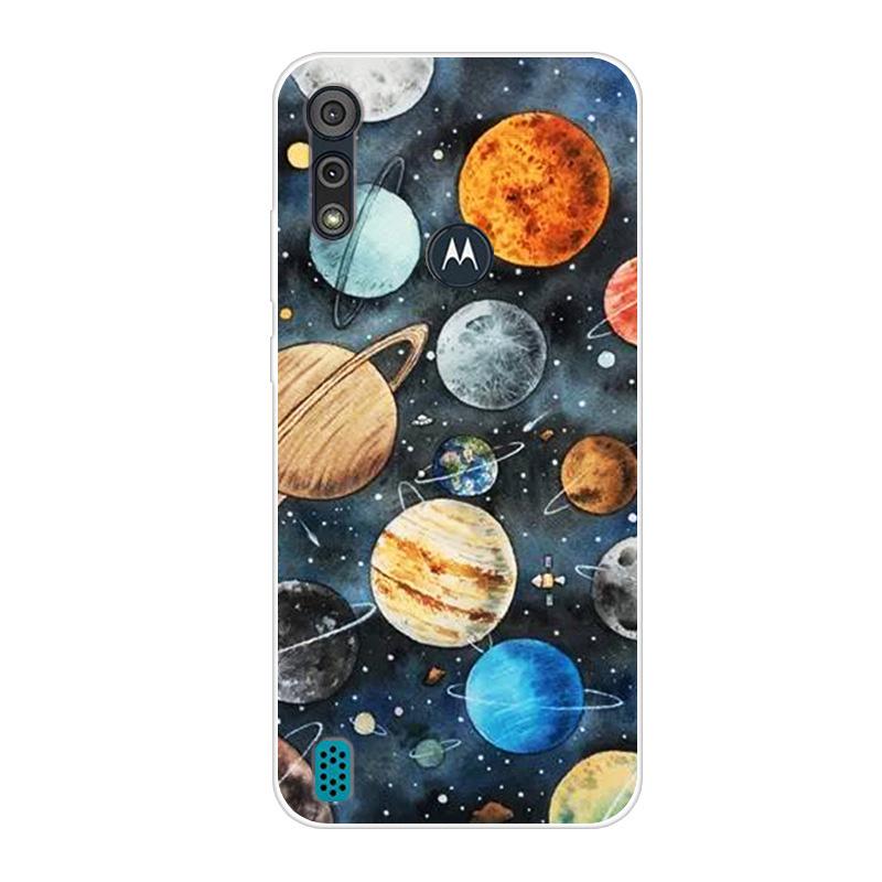 For Motorola Moto E6S 2020 Case Shockproof Soft Silicone TPU Back Cover For Moto E6S 2020 E6i Phone Cases E 6S Case Cute Cartoon