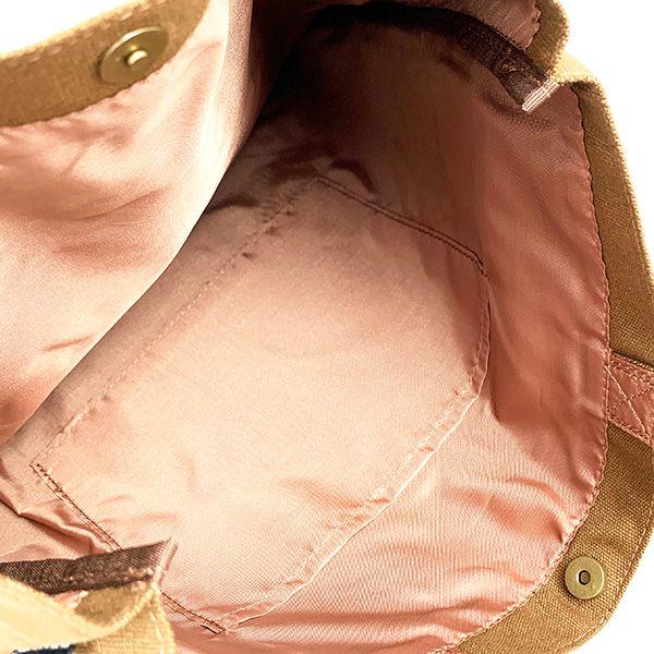 Snoopy Sagara Canvas Square Tote Mocha Bag Sub Bag