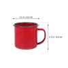 4 Pcs Trendy Retro Enamel Mug Water Cup Coffee Cups with Lids Classic Drinking Travel