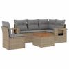 VidaXL Salon de Jardin avec Coussins 6 pcs, Canapés de Terrasse, Ensemble de Meubles de Patio, Mobilier d'Extérieur, Beige 3224568