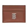 Кожаный держатель для карт с логотипом Tb Женский кошелек Соломенно-коричневый 80552111