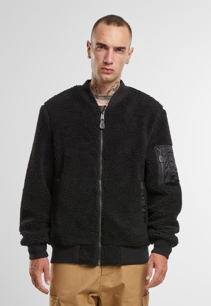 Демисезонная куртка Brandit MA1 Sherpa Jacke schwarz