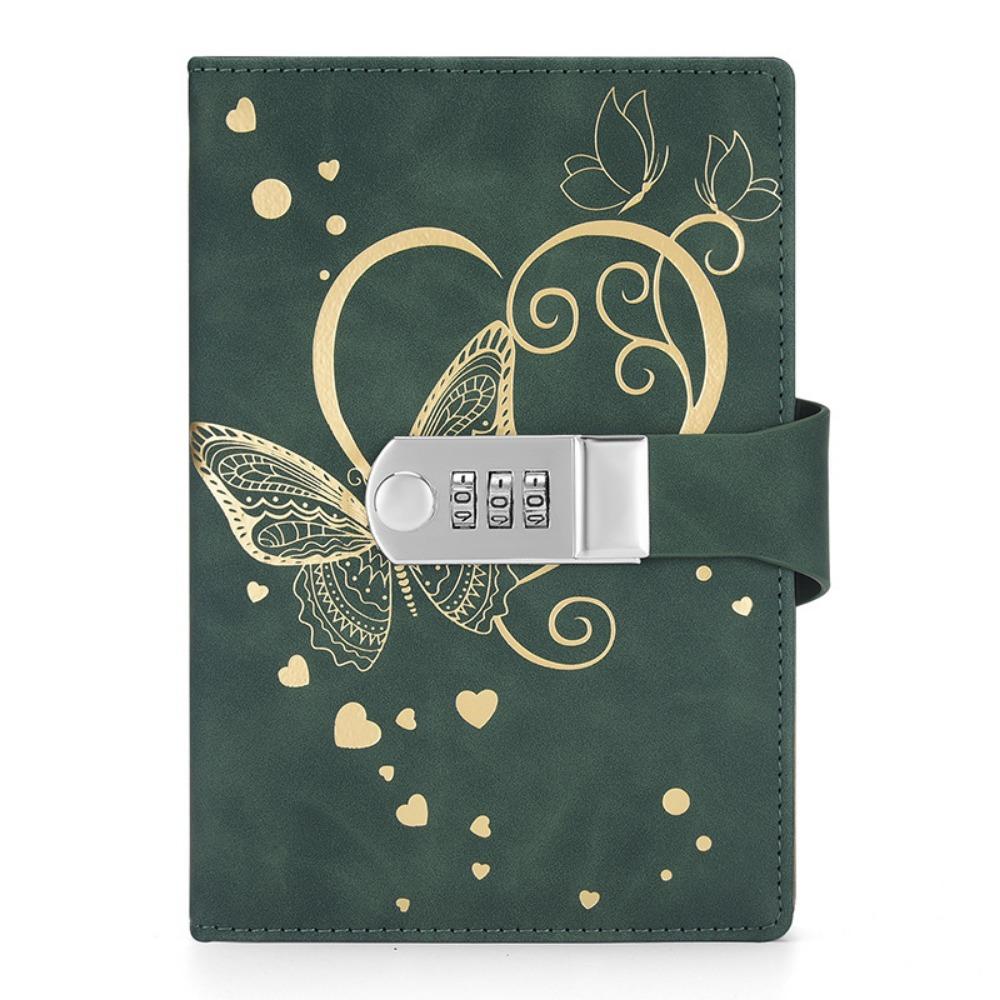 Утолщенный блокнот B6 с замком 200 страниц Дневник Ноутбук с новым паролем Студент