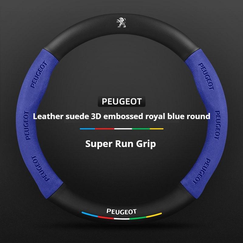 Suede Car Steering Wheel Cover For Peugeot GT-Line 206 207 208 307 308 406 407 408 508 607 2008 3008 4008 5008 RCZ Rifter GT