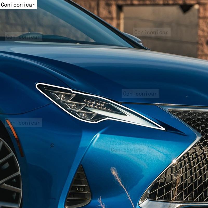 For LEXUS RC -2024 Car Headlight Transparent TPU Protective Cover Film Front Light Tint Change Color Sticker