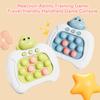 Kids Push Bubble Game Console with 4 Modes Handheld Whack-a-mole Toy Interesting Reaction Training Challenge Games Kill Time Stress Relief Toy
