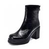 Thick Boots Fashion Boots Fashion Straight Boots Leather Boots