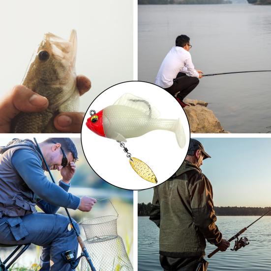 6 см/10 г/14 г весло хвост рыболовная приманка с крючком спиннер 3D глаза Swimbait искусственная мягкая приманка пресноводный соленый окунь форель аксессуары для рыбалки